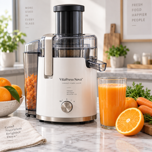 VitaPress Nova™ Compact Power Juicer – High-Speed Fresh Juice Extraction, Easy-Clean Design & Nutrient-Focused Everyday Home Juicing
