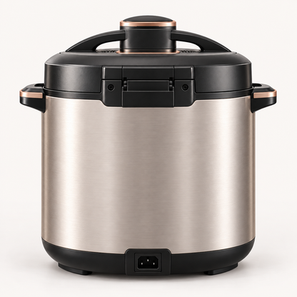 PressureNova™ DiamondCore Smart Pressure Cooker – 6QT Reinforced Aluminum Body, One-Touch Steam Release, Precision Heat Control & Energy-Efficient Fast Cooking 🌹