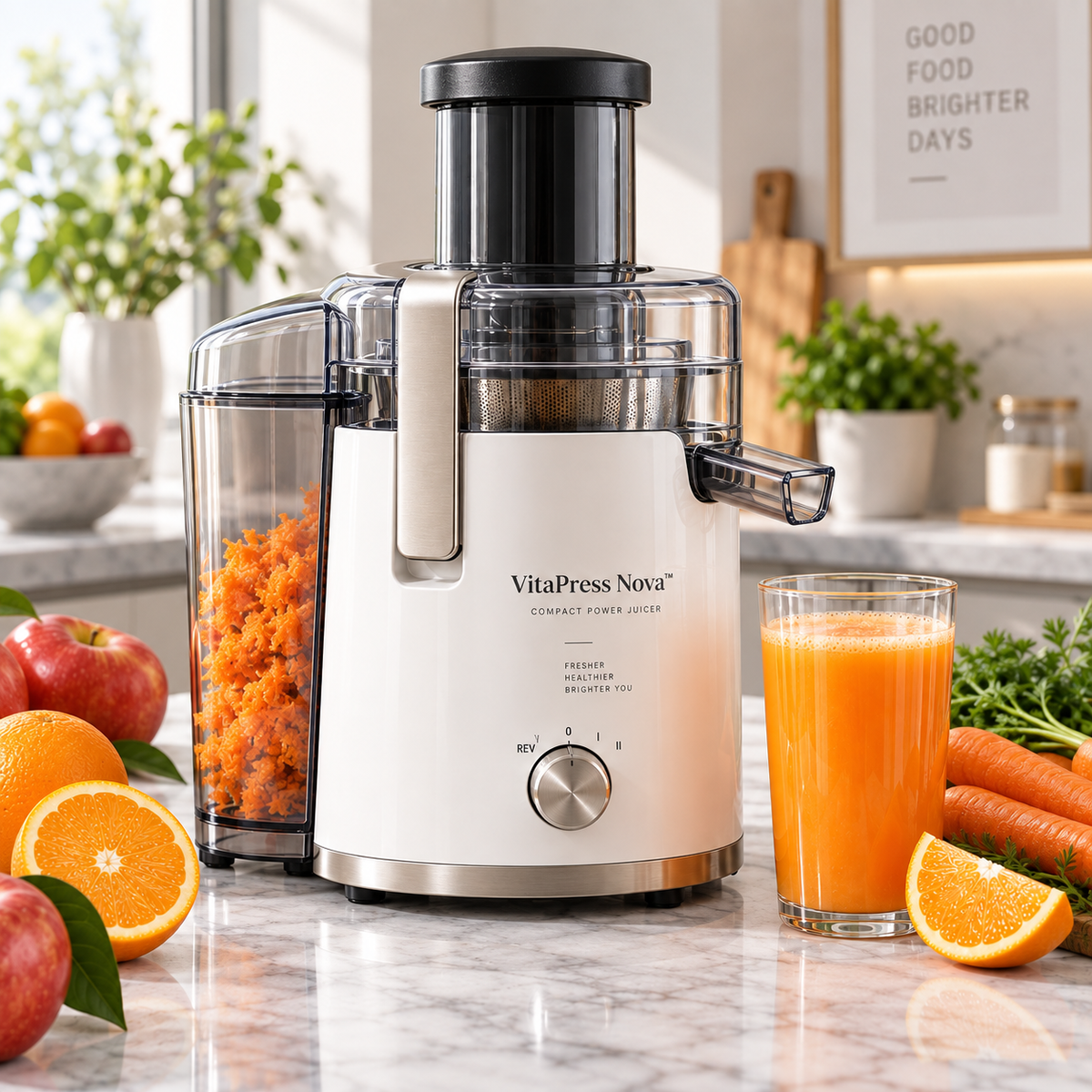 VitaPress Nova™ Compact Power Juicer – High-Speed Fresh Juice Extraction, Easy-Clean Design & Nutrient-Focused Everyday Home Juicing