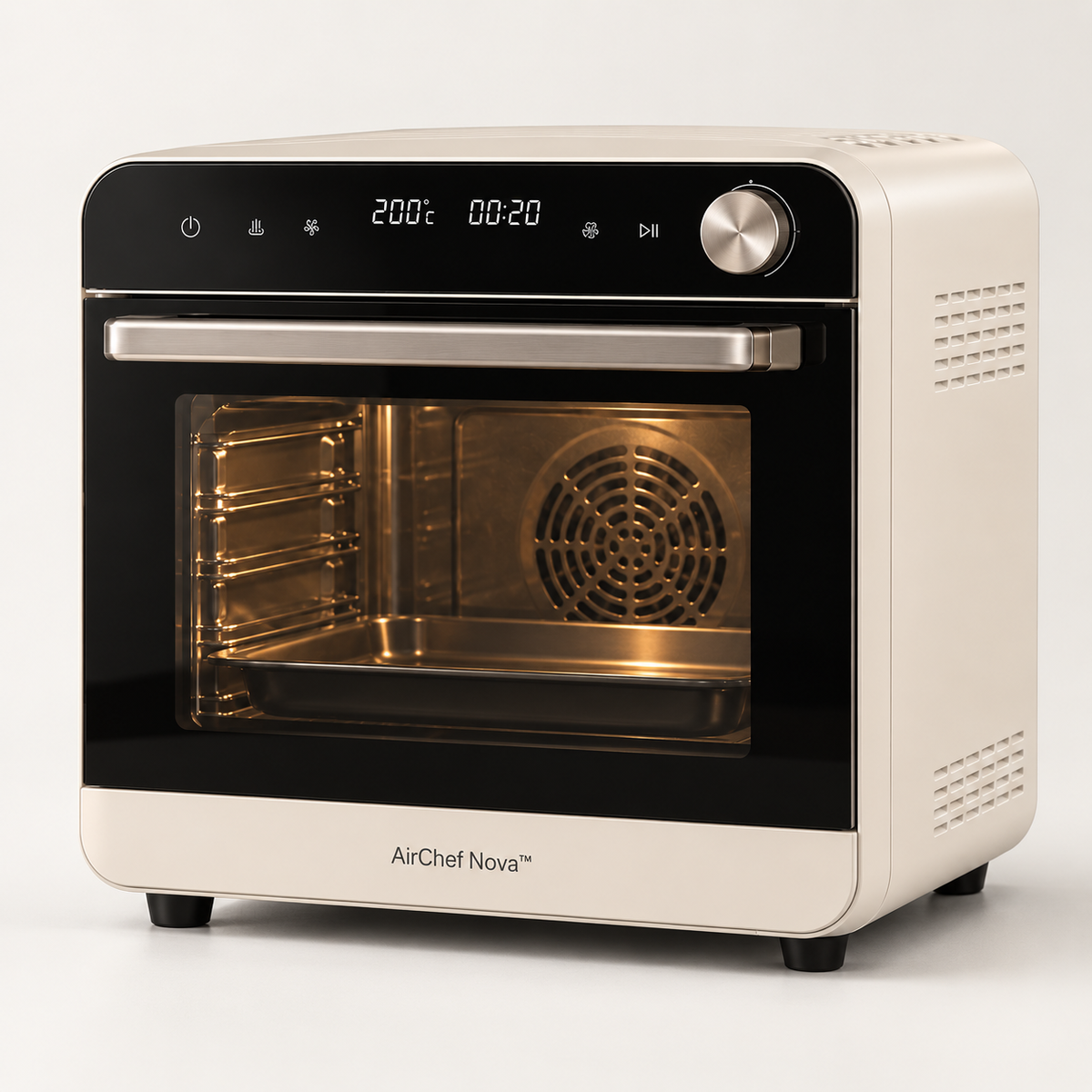 AirChef Nova™ Smart Steam Convection Oven – 360° Hot Air Circulation, Precision Temperature Control, Steam Baking & Easy-Clean Interior for Baking, Roasting & Grilling 🍳
