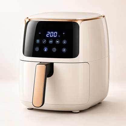 CrispFlow 360° Countertop Air Fryer – Fast Cyclonic Heat Cooking for Everyday Meals & Compact Kitchens 🌹