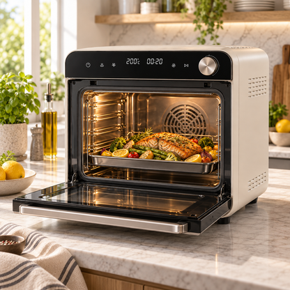 AirChef Nova™ Smart Steam Convection Oven – 360° Hot Air Circulation, Precision Temperature Control, Steam Baking & Easy-Clean Interior for Baking, Roasting & Grilling 🍳